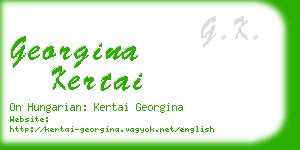 georgina kertai business card